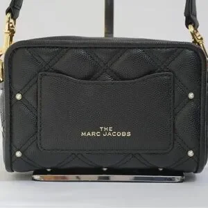Bags Marc Jacobs The Softshot 17 Quilted Pearl Bag Black Poshmark